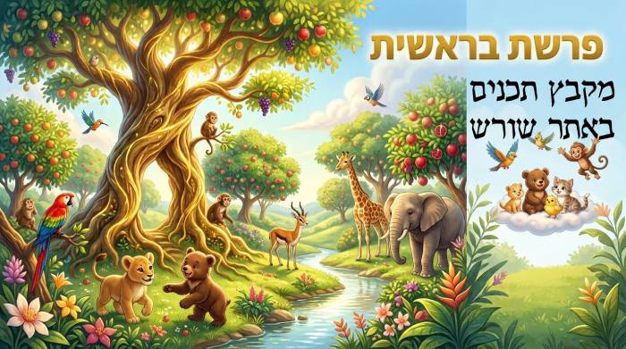 תכנים, שיעורים והרחבות על פרשת השבוע- בראשית